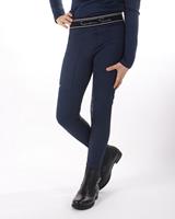 QHP Junior Eden Vollbesatz Reitleggings Kinder > navy