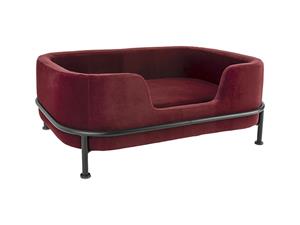 Leitmotiv Huisdierensofa Puffed, Rood/Bruin