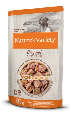 Nature’s Variety 8x150g Kip Original Paté Nature's Variety Hondenvoer