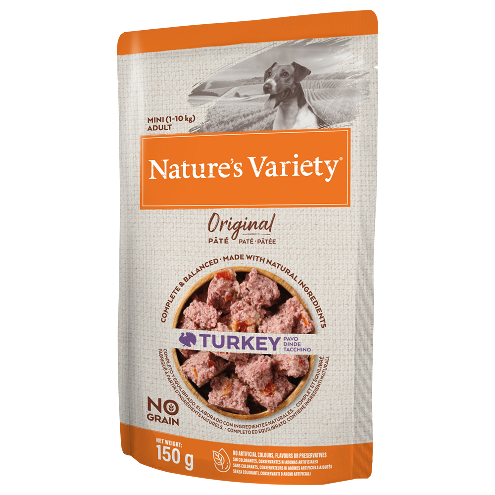 Nature’s Variety 8x150g Kalkoen Original Paté Nature's Variety Hondenvoer