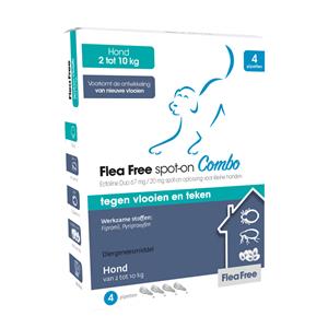 Flea Free Spot-On Combo für Hunde 2 - 10 kg 4 pipetten