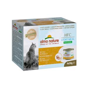 Almo Nature HFC 3 + 1 gratis! 4 x 50 g  Natural Light - Kipfilet