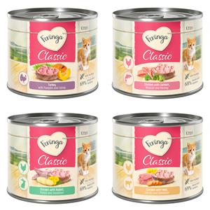 6x200g Kitten Gemengd Pakket (4 Smaken) Feringa Kattenvoer