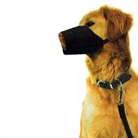 nobleza Muilkorf stof zwart voor honden zwart XXS