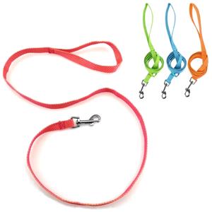 Nobleza Hondenriem - Plat - Nylon - Stippen - Lengte 120 cm - Breedte 1 cm