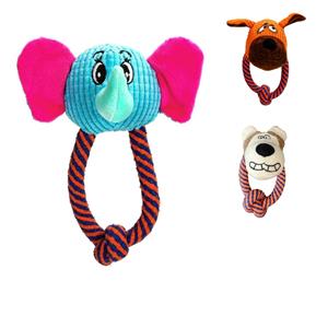 nobleza Hondenspeelgoed touw met knuffel
