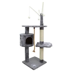 nobleza Katten krabpaal grijs 130 cm