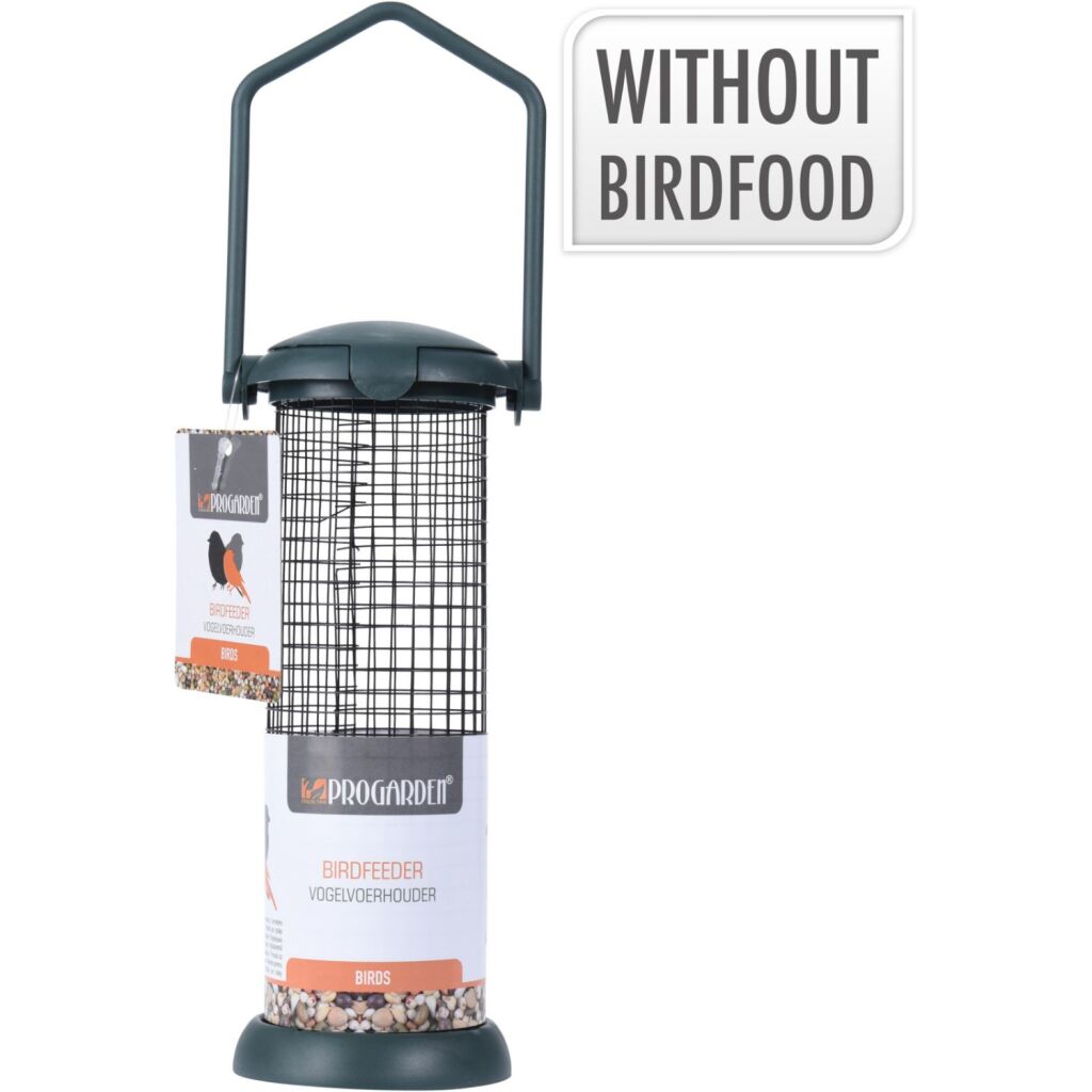 Pro Garden vogelvoerhouder 8.5x23 cm groen