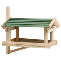 vidaxl Vogelfutterhaus Massivholz 35x29,5x21 cm