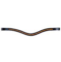 Euroriding Stirnband Glitzer Curved > schwarz/gold