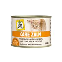 VITALstyle Kattenvoer Blik Care Zalm 200 gr