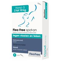 Flea Free Spot-On Anti Vlooien en Teken Druppels Hond 2-10 kg