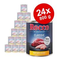 Rocco Classic 6 x 800 g Hondenvoer - Rund met Eend