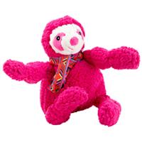 HuggleHounds Honden knuffel Luiaard Knottie, roze