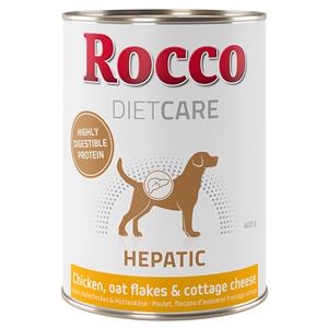 12x400g Hepatic Kip met Havermout & Hüttenkäse Rocco Diet Care Hondenvoer