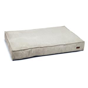 Designed by Lotte Loungerkussen Ribbed, lichtgrijs ca. 120x80x15cm hond