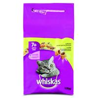 6x Whiskas 7+ Adult Katten Droogvoer Kip 1,9 kg