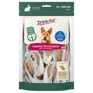 3x100g Konijnenoren met Vacht Dokas Hondensnacks