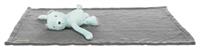 Trixie Junior knuffelset deken/beer pluche 75 × 50 cm grijs/mint
