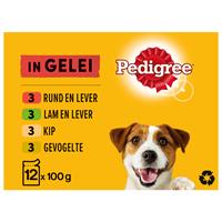 Pedigree Maaltijdzakjes Adult Favourites In Gelei Multipack - Hondenvoer - 12x100 g