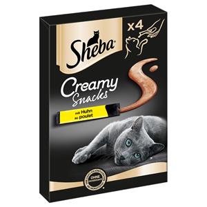 Sheba 20% korting!  Creamy Snacks - Kip (4 x 12 g)