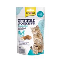 6x 60g GimCat Nutri Pockets Dental met gevogelte kattensnacks