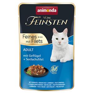 18x85g Adult Gevogelte/Koolvisfilet Animonda Vom Feinsten Kattenvoer