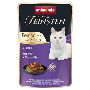 18x85g Adult Wild/Kalkoenfilet animonda Vom Feinsten Kattenvoer
