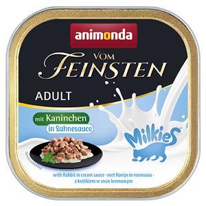 Voordeelpakket animonda Vom Feinsten Adult Milkies in Saus 32x / 36x 100 g - Konijn in roomsaus (32 x 100g)