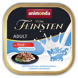 Vom Feinsten Adult mit Milkies-Saucen 100g Schale Katzennassfutter