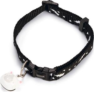 Beeztees Thunder - Kattenhalsband - Nylon - Zwart - 30x1x0,2 cm