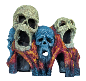 Superfish Deco Tiki Skull - Gedetailleerd Duurzaam Aquarium Decor voor Zoetwater