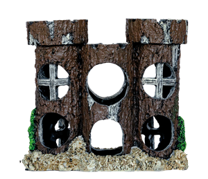 Superfish Deco Round Castle L Aquarium Decor - Handgeschilderd, Milieuvriendelijk & Veilig