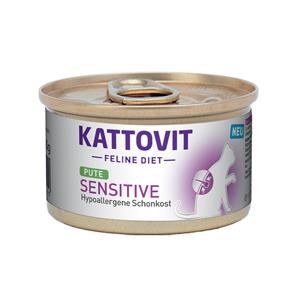 Kattovit Sensitive 85 g Kattenvoer - 12 x 85 g Kalkoen