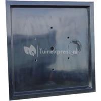 express Afdekplaat polyester voor fonteinvijver vierkant 150 x 150 cm