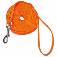 Schecker Biothane Schleppleine mit Handschlaufe, 5 m / 13 mm, orange