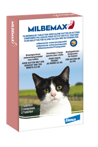 Milbemax ontwormingstabletten kleine katten en kittens 20 tabletten