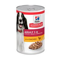 Hill's Adult nat hondenvoer met kip blik 3 trays (36 x 370 g)