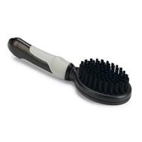 Beeztees Verzorgingsborstel - Hondenverzorging - Zwart"Grijs - Klein - 20,5 cm