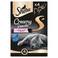 Sheba Creamy Snacks 4x12 g - Kattensnack - Zalm