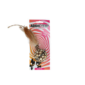 Addicted Addicted houten bal met veren