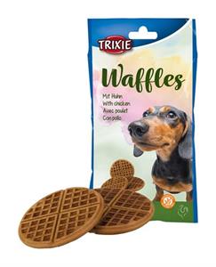 Trixie waffels met kip 3 st 7X7X7 CM 100 GR