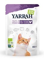 YARRAH cat biologische filets met kalkoen in saus 14X85 GR