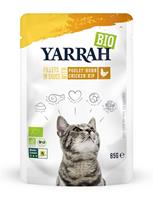 YARRAH cat biologische filets met kip in saus 14X85 GR