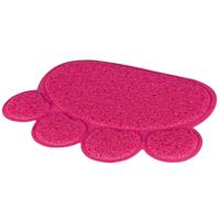 TRIXIE SCHOONLOOPMAT VOOR KATTENBAKKEN POOT PVC ROZE 40X30 CM 2 ST