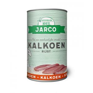 Jarco Dog Blikvoeding 400 g - Hondenvoer - Kalkoen&Rijst 2-100 Kg