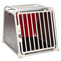 4pets Hunde-Transportbox Ecoline silber, Maße: ca. 54,4 x 54,5 x 73,5 cm
