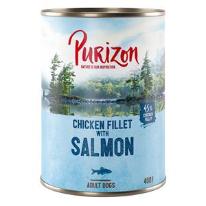 Purizon Voordeelpakket  Adult 12 x 400 g - Zalm met Spinazie & Kokos