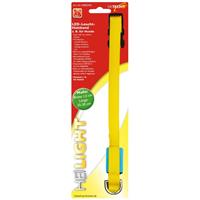 HEITECH LED Leucht-Halsband für Hunde - gelb - 1,5 x 25-30 cm - 
