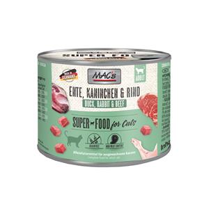 6x200g Eend/Konijn/Rund MAC's Kattenvoer